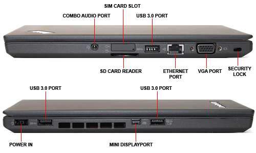 Lenovo 14-inch ThinkPad T450 Ultrabook - HDF+ (1600x900) Core i5-5300U 8GB 128GB SSD WebCam WiFi Bluetooth USB 3.0 Windows 10 Professional 64-bit PC Laptop (Renewed)