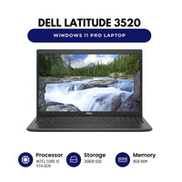 Dell Latitude 3520 15.6" Laptop - Intel Core i5 11th Gen CPU, 8GB RAM, 256GB SSD, Windows 11 Pro (Renewed)