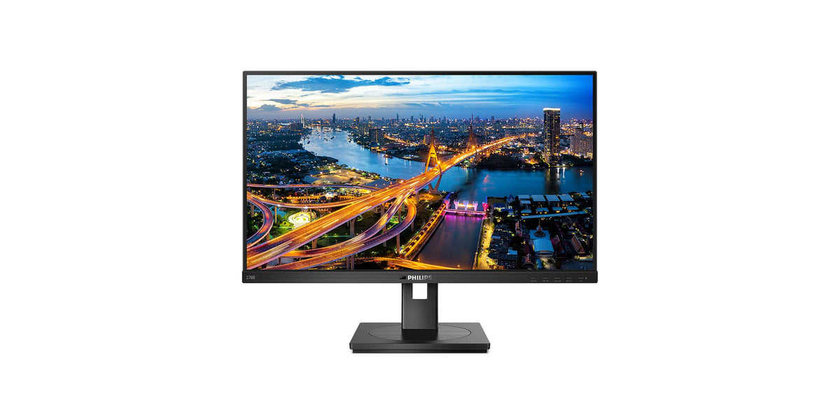 PHILIPS 242B1-24 Inch FHD Monitor, 75Hz, 4ms, IPS, AdaptiveSync, Height Adjust, Speakers, USB Hub