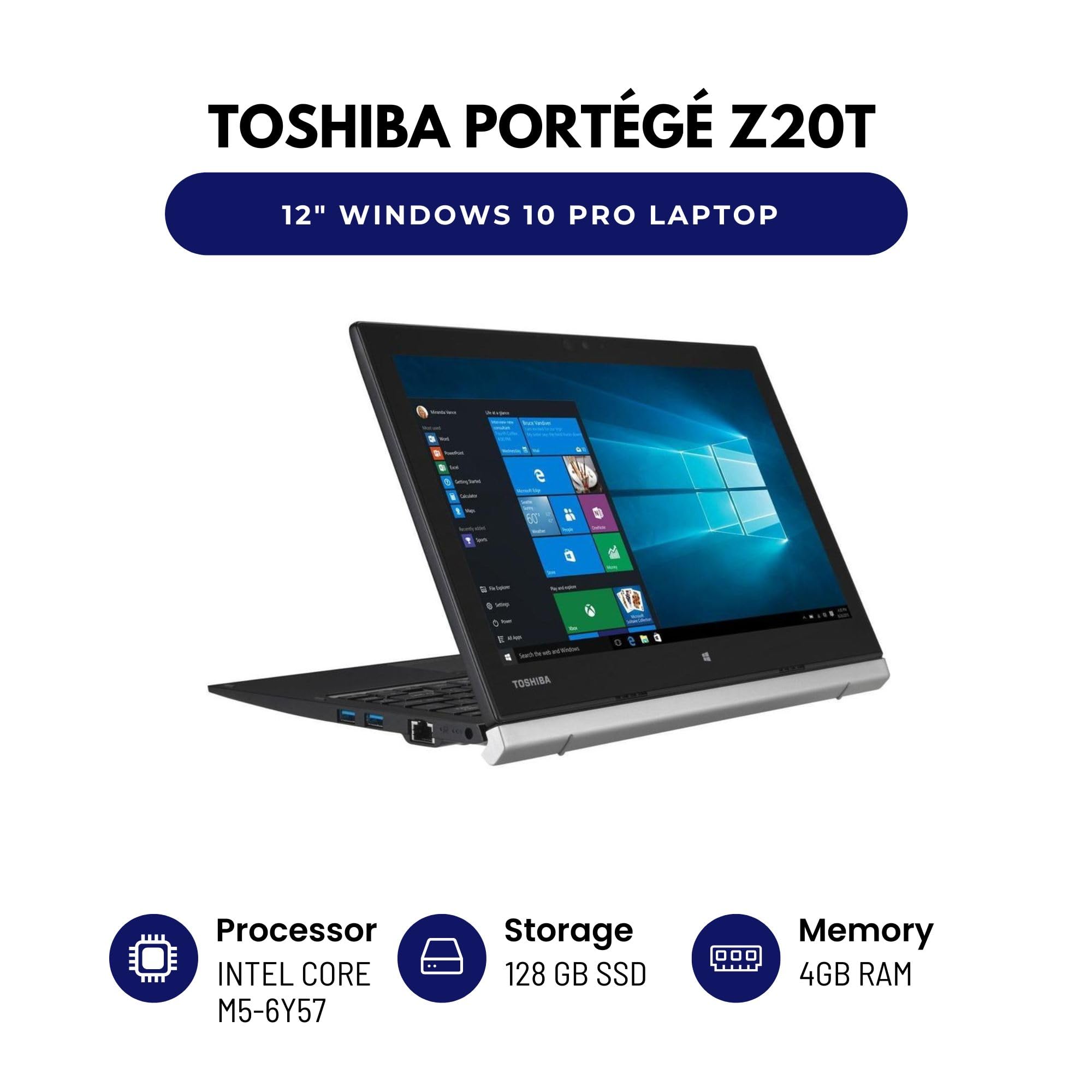 Toshiba Portege Z20T 12.5” 2-in-1 Tablet/Laptop – Intel Core M5-6Y57 C –  Loop8 LTD